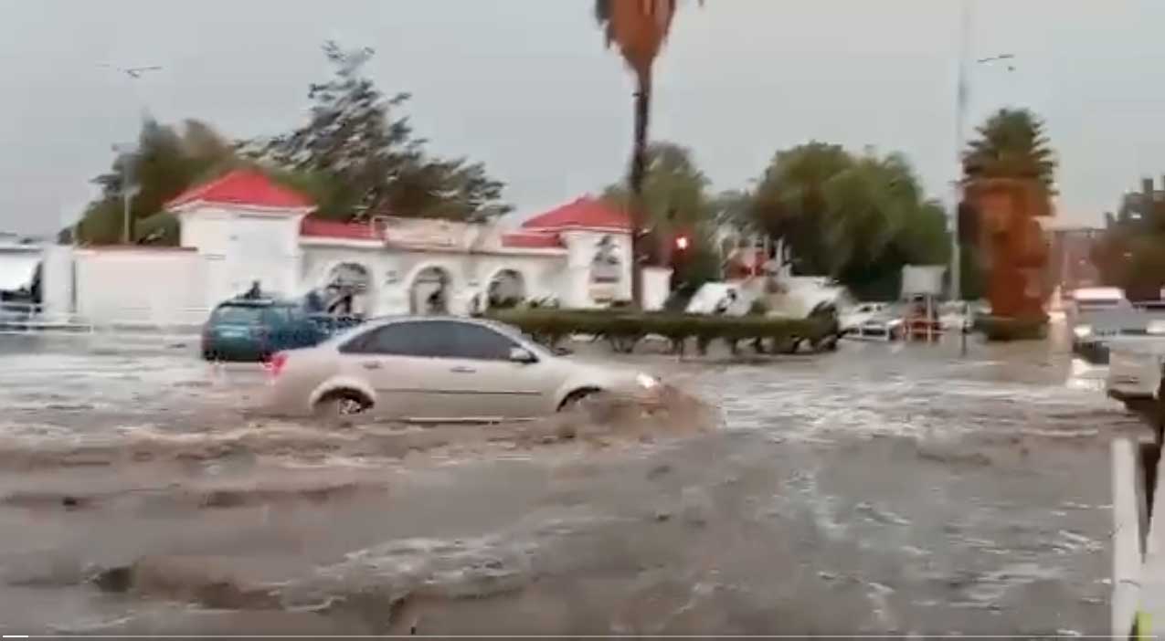 RAIN AND THUNDERSTORM AFFECTS SEVERAL SECTORS OF THE COMMUNE OF CALAMA